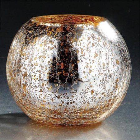 DIAMOND STAR Diamond Star 57088 4.5 x 6 in. Glass Vase; Silver 57088